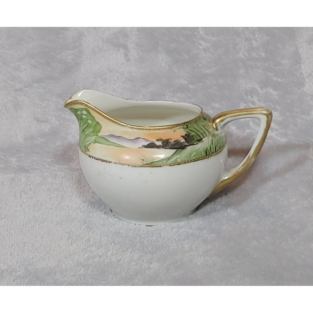 Vintage hand painted Japan creamer bowl